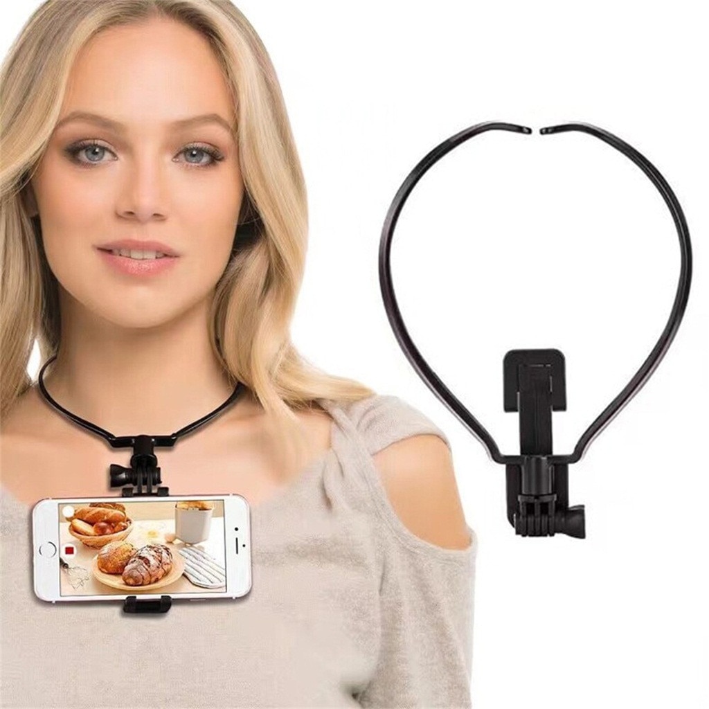 First Person Camera Bracket Neck Hold Mount Lanyard Strap Wearable Phone Holder Mount Hands Free Lazy Neck Stand for Iphone