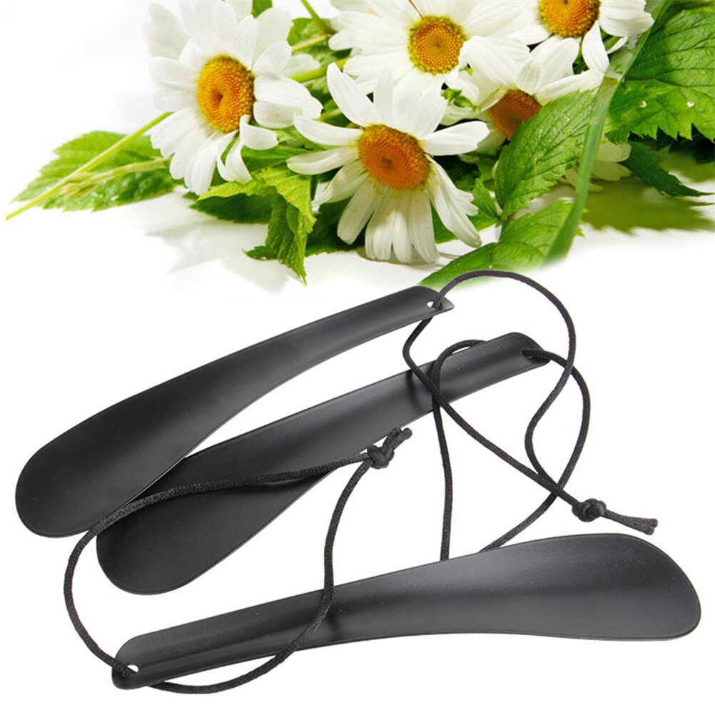 Chaussoir en forme de corne de chaussure | En alliage, de 19 Cm 1 pièce, Flexible et robuste, antidérapant, couleur noire