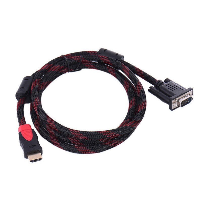 1.5M HDMI To VGA Adapter Cable Converter Male To Male Accessories For Video For PC Lenovo Desktop Monitor Projector Xbox TXTB1: 1.5M HDMI to VGA