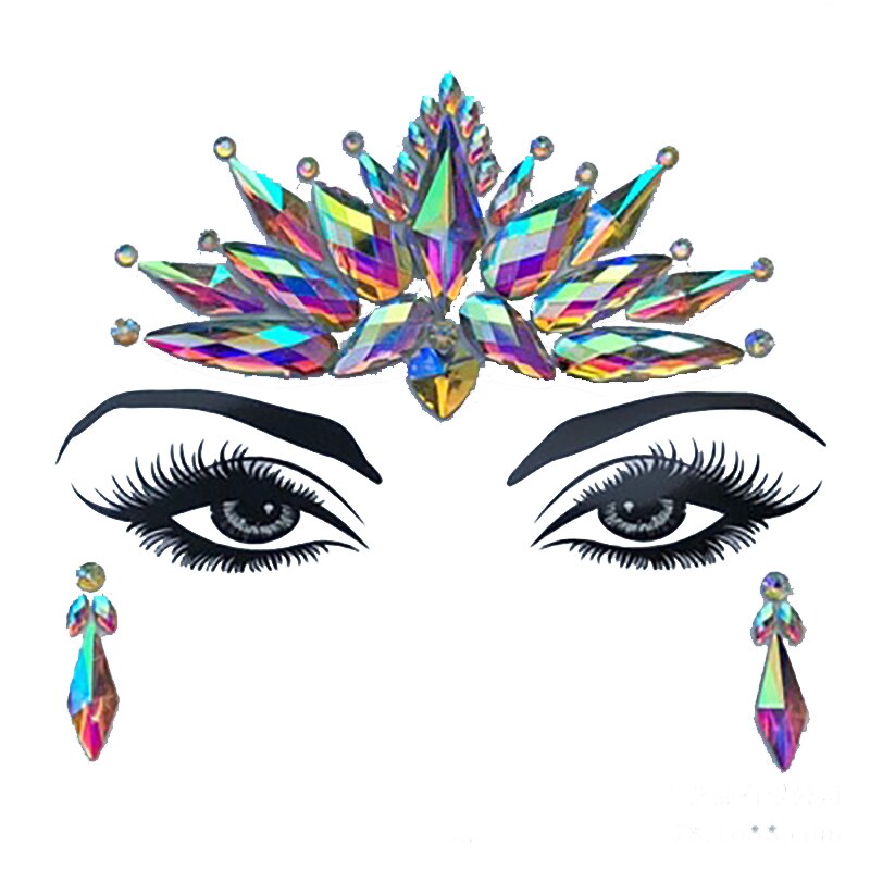 Acrylic Resin Drill Stick Bindi Sticker Handpicked Bohemia Style Face 