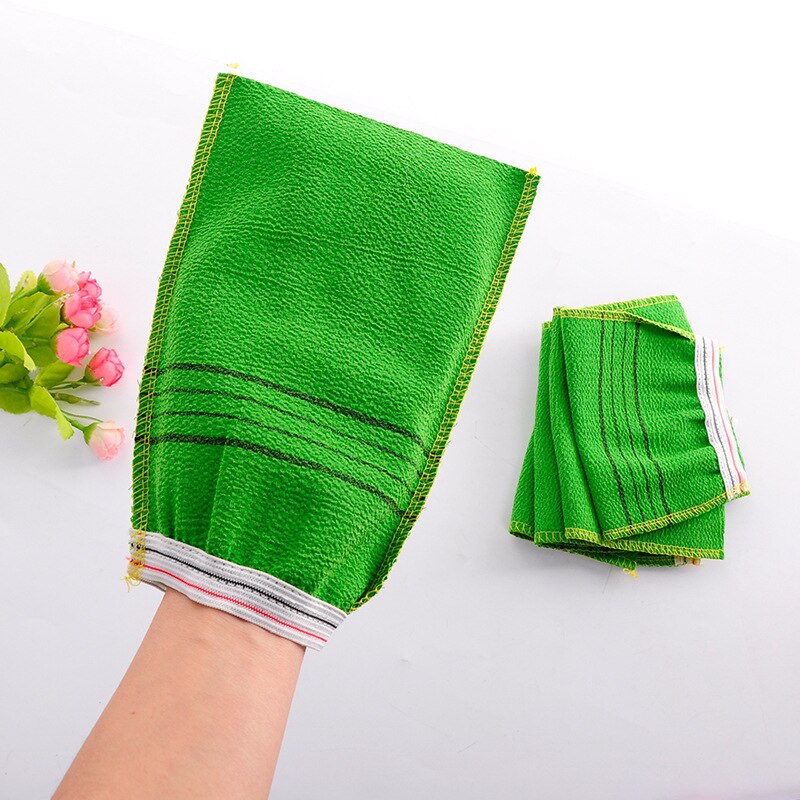 3Pcs Korean Asian Exfoliating Bath Washcloth Body Scrub Shower Wash Cloths Dead Skin Clean Wash Towel Tool