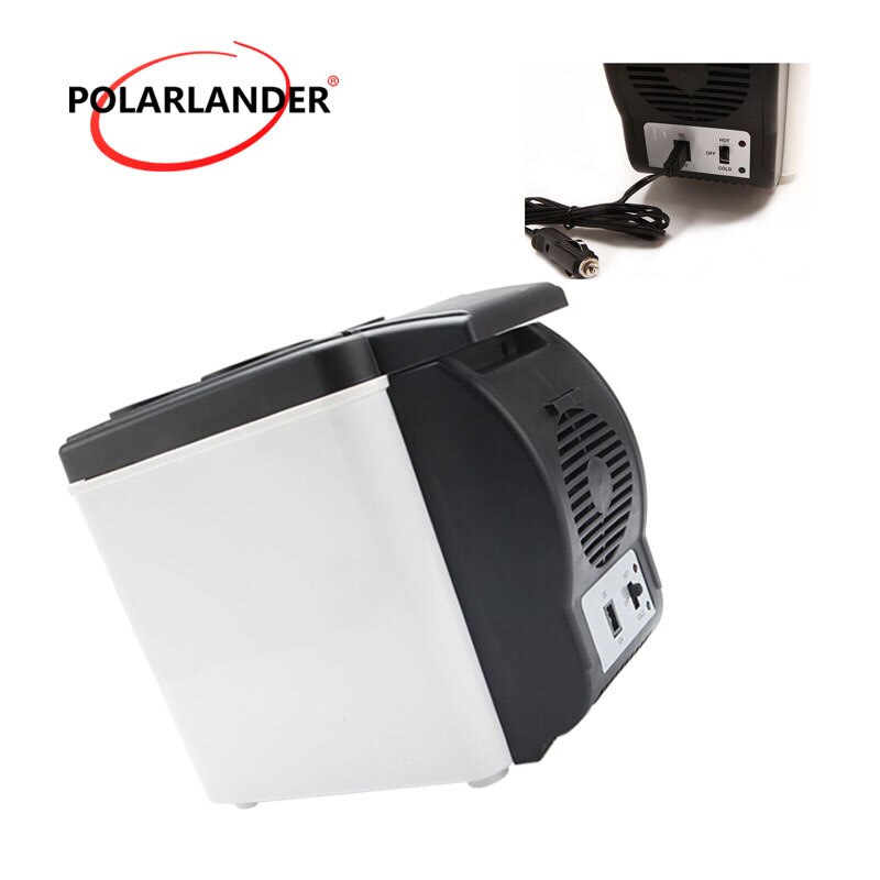 12v automaattinen pakastin 48w kaksinkertainen käyttölämmitin kannettava 6l auton jääkaappi valkoinen minijääkaappi monitoiminen kotijäähdytin abs