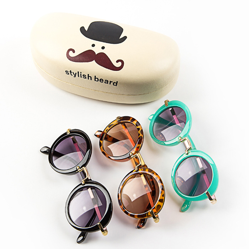 Dressuup baby drenge piger børn solbriller vintage runde solbriller  uv 400 børn sunglassoculos de sol lunette de soleil
