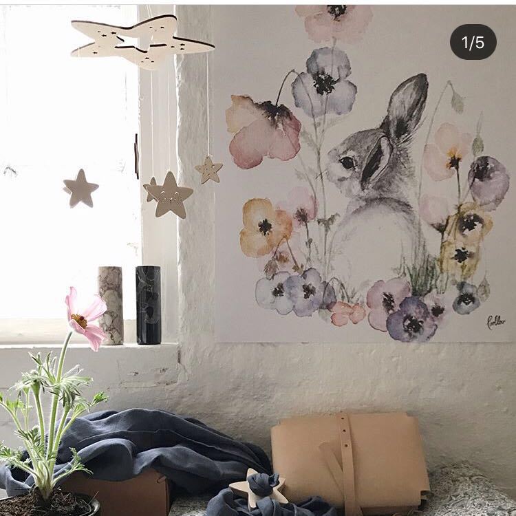60cm * 23cm DIY Ins Nordic Wind Houten Ster Wind ChimesDecor Banner Babykamer Decoratie Beddengoed Bumpers Kids party Ballen Kids