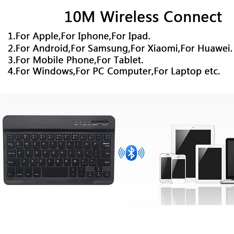 mini Keyboard Wireless Keyboard Wireless Bluetooth Keyboards For Ipad Android Tablet PC For Iphone Mobile Phone Windows Laptop
