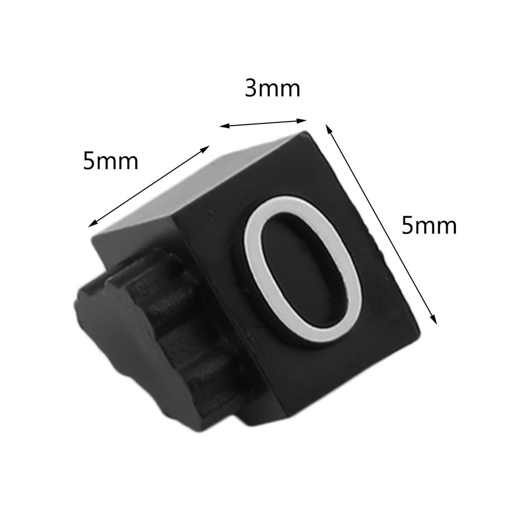 420 PCS Price Cubes White on Black Jewelry Watches Euro Sign Mini Adjustable Price Tag Display Signs for Retail Shop