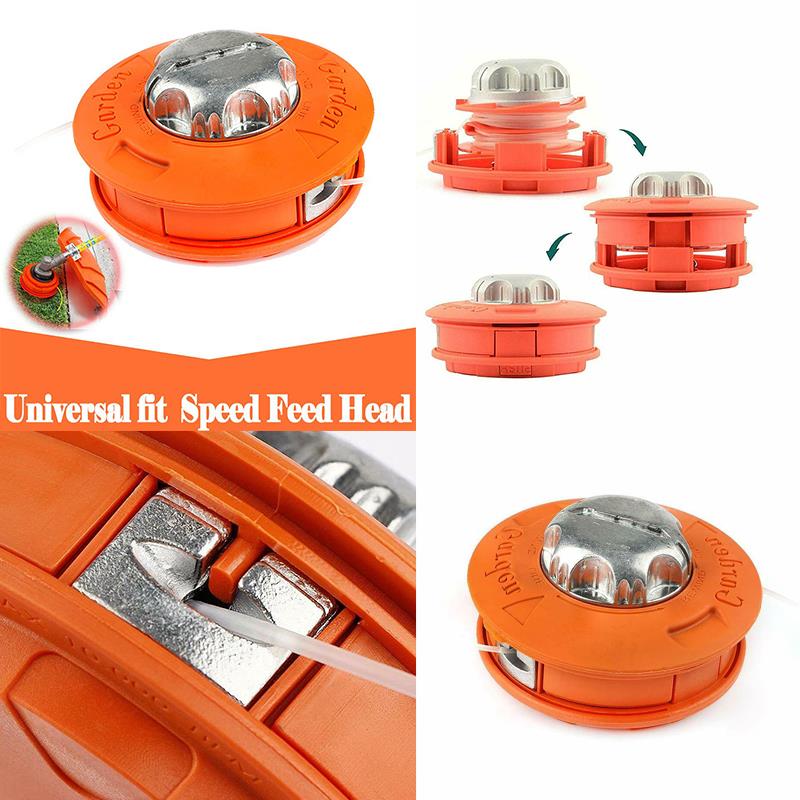 Double Spool Trimmer Line Strimmer Trimmer Head Brush Cutter Replacement Twister Bump Feed Line Whipper Brush Cutter Lawn Mower