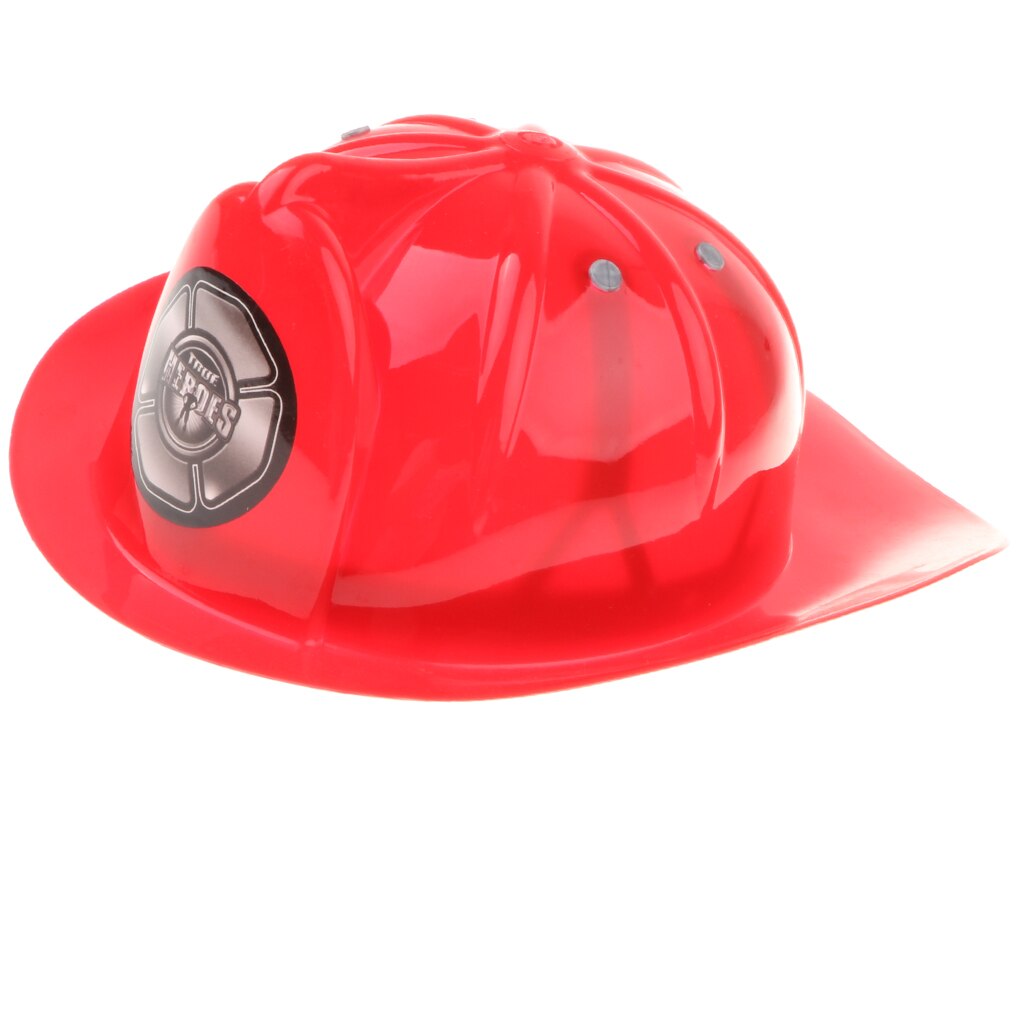 Firefighter Helmet Hat Kid Fireman Role Pretend Play Fancy Dress Educational