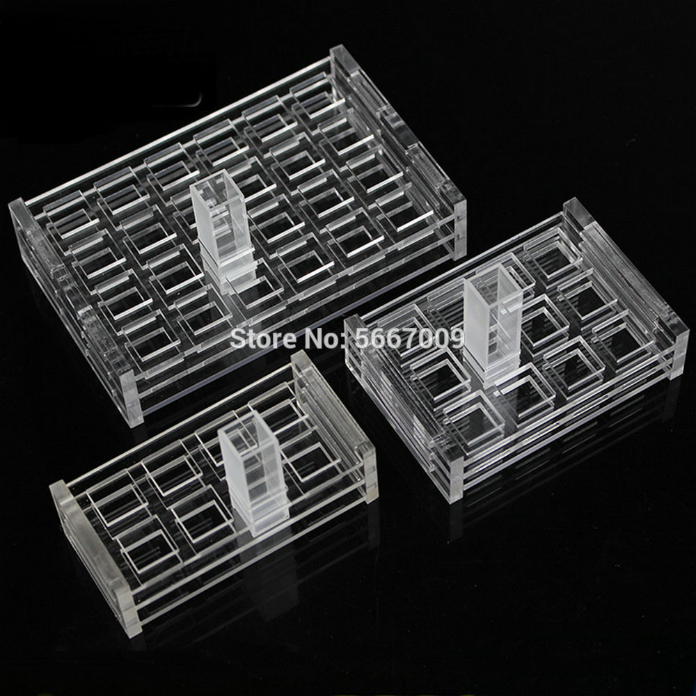 Vidrio orgánico PMMA 751, 10/20/30/40/50mm, rejilla de cubeta, suministros de laboratorio, 1 Uds.