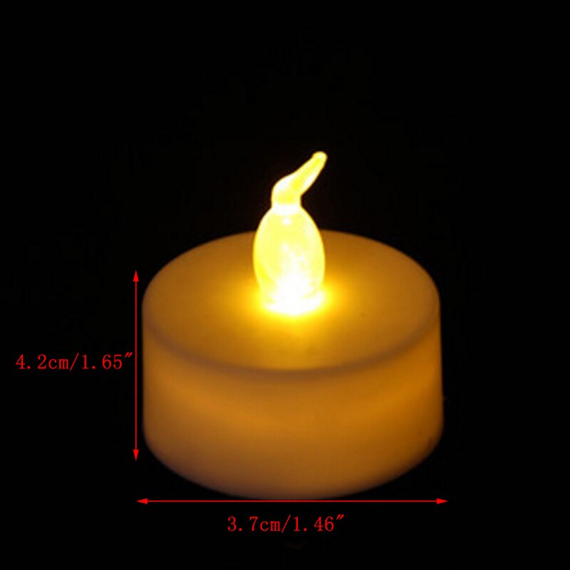 1/5/12/36 PCS Flameless Electronic LED Candle Tealight Night Light Home Decor: 12 PCS