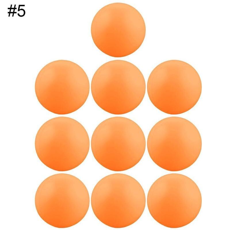 10 Stck 38mm Weiß Bahre Pong Bälle Klingeln Pong Bälle Trinken Bälle Praxis Weiß Tischtennis Ball Klingeln Pong für Spiel und Activit: Orange