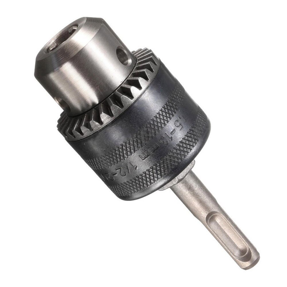 Drill Chuck Rotary Hammer Drill Chuck Tool+ Hex Shank Key +SDS Plus Shank for Household Metal Easily Handle Parts