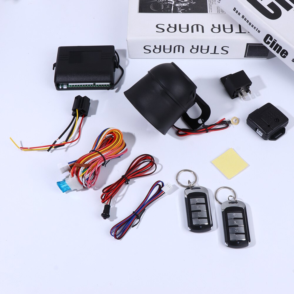 1 Set Auto Alarm Set Auto Inbouwen Accessoire Auto Alarm Security Apparaat Auto Afstandsbediening Alarm Kit Auto Alarm Vergrendeling kit Voor Veh