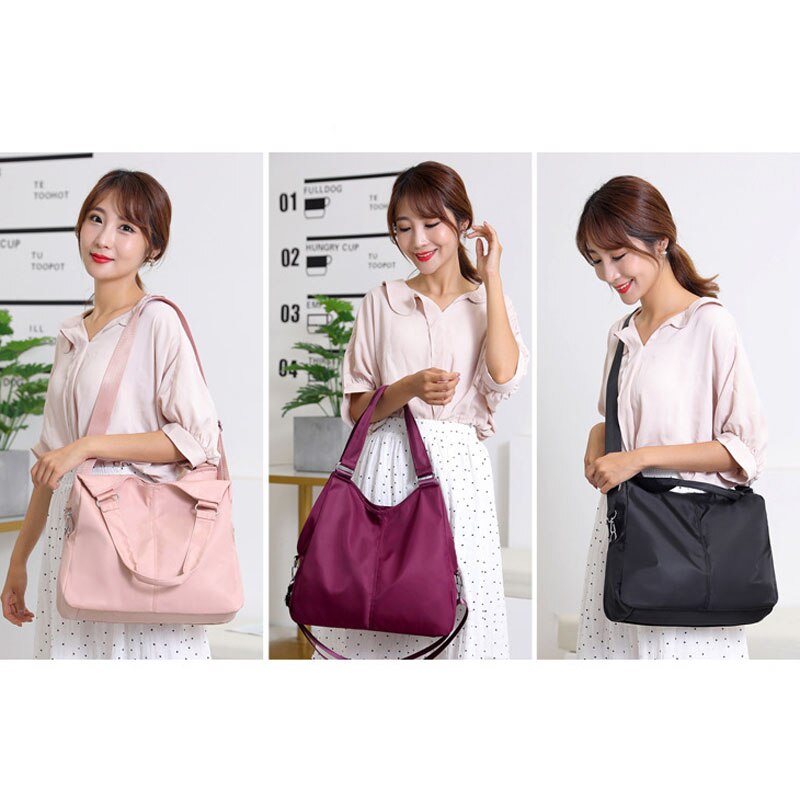 neue Casual Frauen Handtasche Wasserdichte Nylon Schulter Tasche Gute Tragen-beständig Big Tote Messenger Taschen