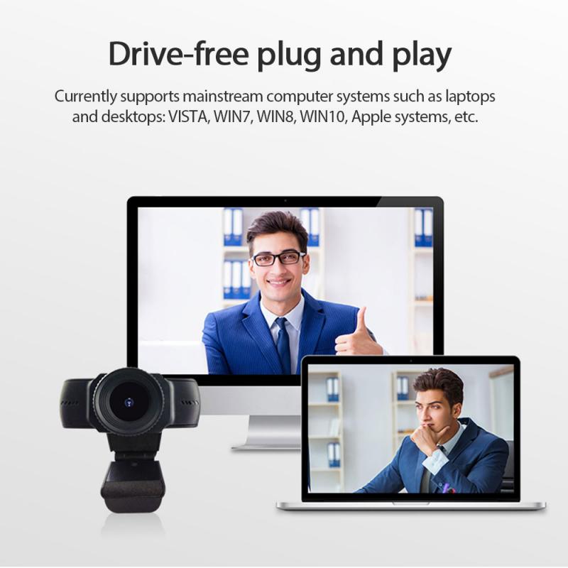 Rotatable Auto Focus 720P 1080P HD Webcam PC Mini USB Web Camera Video Recording High Definition For Laptop Desktop PC Tablet