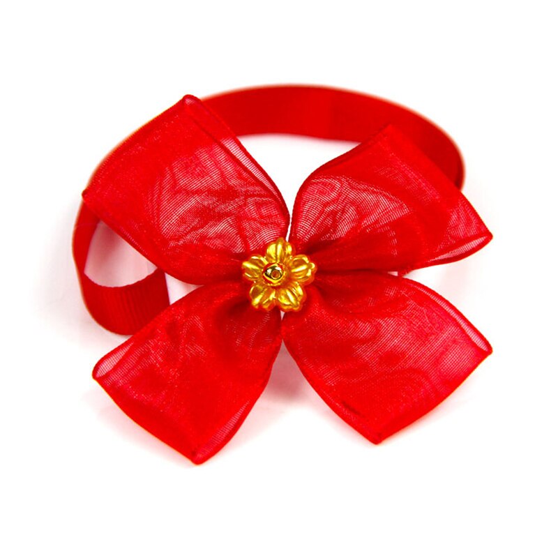 Nœud papillon chien et vert du nouvel an, nœud papillon de série de noël pour chien et animal de compagnie, collier de bijoux fait à la main pour chat et chien