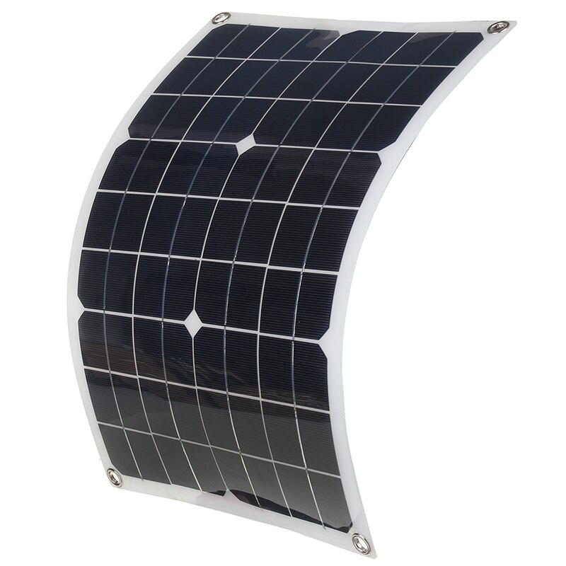100W Solar Panel Kit 5V/12V Battery Box Flexible Monocrystalline Solar Cell Battery Charger for Camping Car Yacht RV Phone