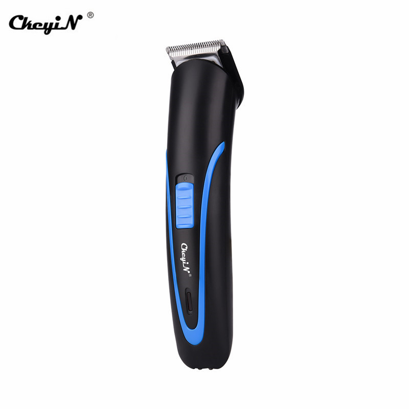 CkeyiN-cortadora de pelo recargable, Máquina para cortar cabello de corte de pelo inalámbrico, máquina de afeitar,: Azul