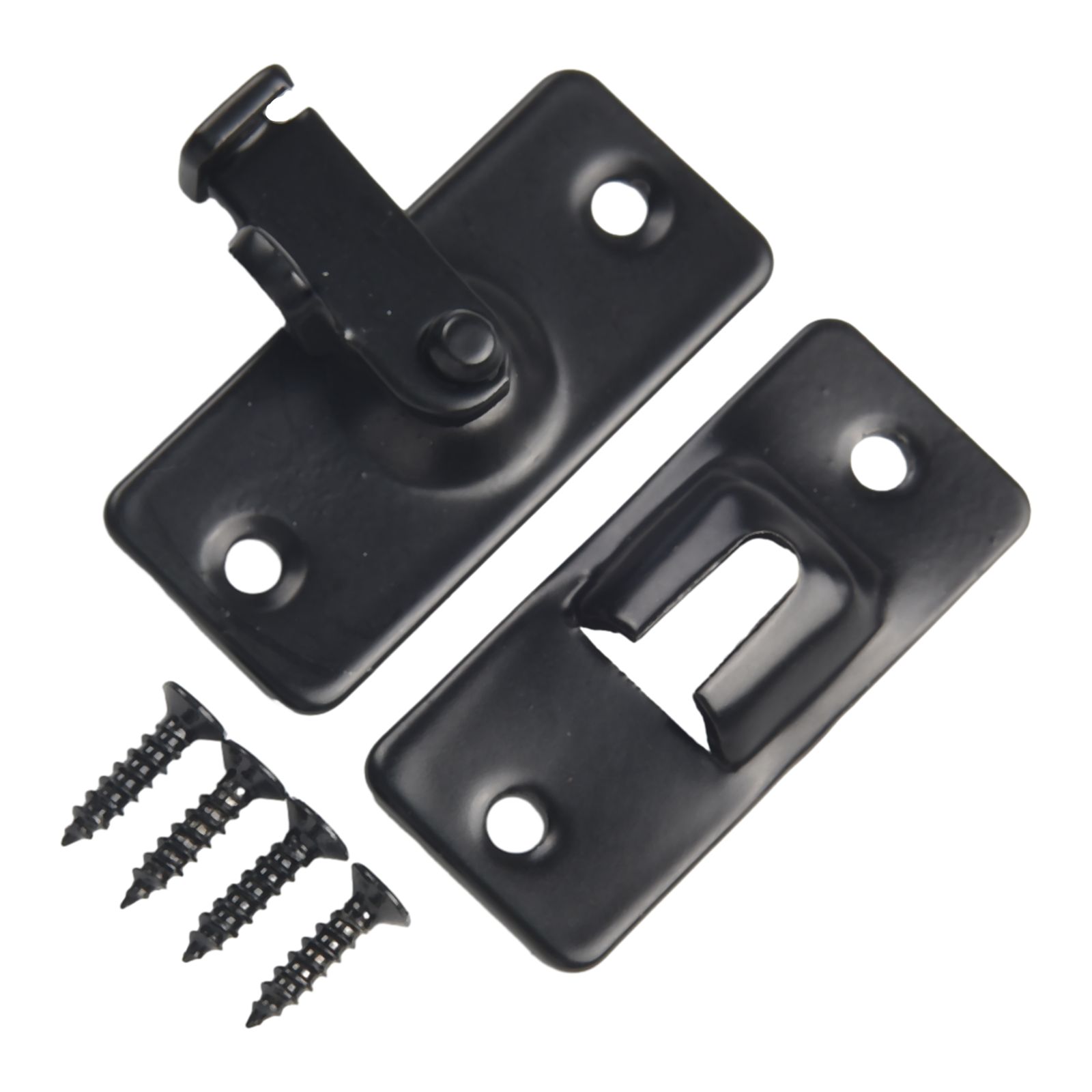 Door Lock With 4 Screw 90 Degree Barn Door Latch Bolt Hook Latch Drawers Cabinet Locks Right Angle Sliding Gate Lock Hardware: Bronze