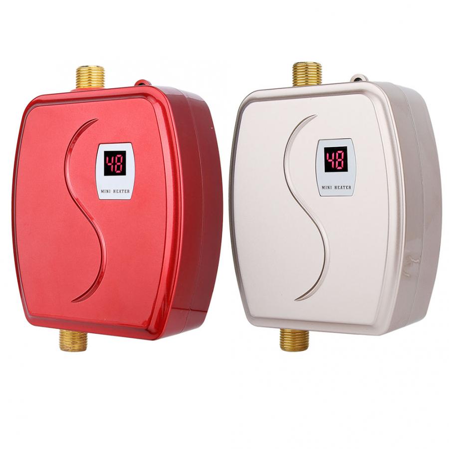3800W Instant Electric Tankless Water Heater Instantaneous Water Heater Instant Electric Water Heating Temperature Display