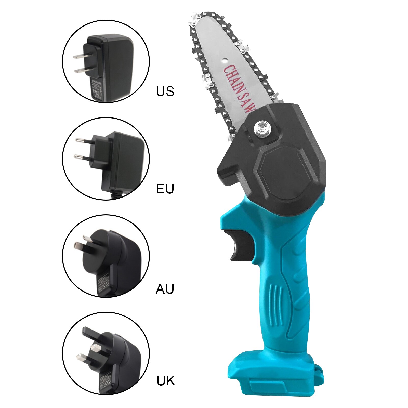 Electric Pruning Saw Small Wood Spliting Chainsaw One-handed Woodworking Tool 1or 2 Lithium Battery for Garden Orchard Logging