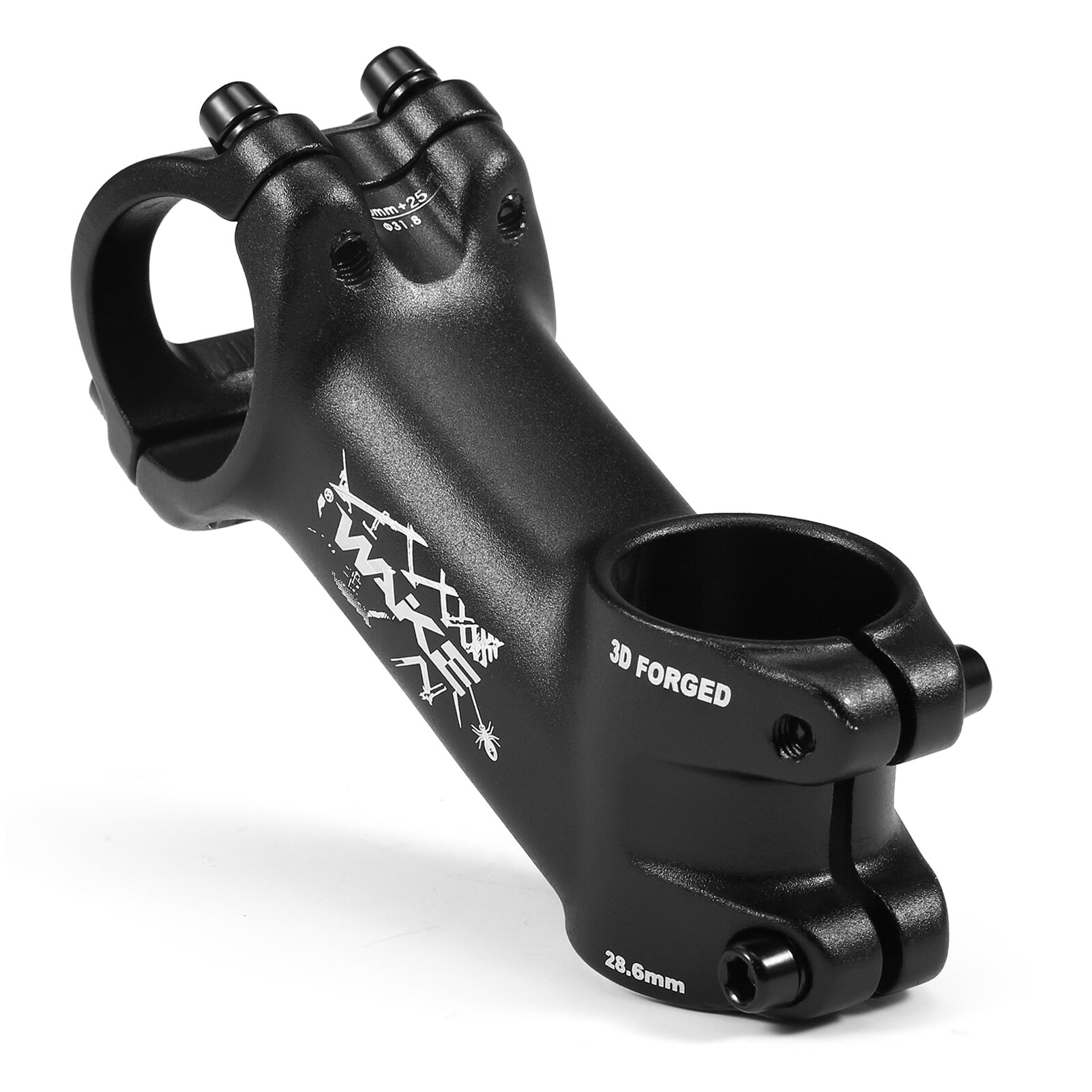 WAKE-vástago de bicicleta de montaña ultraligero, potencia de 25 grados, 31,8mm, 70/80/90/100/110mm, piezas de aluminio para bicicleta de carretera: 25 degrees 80mm