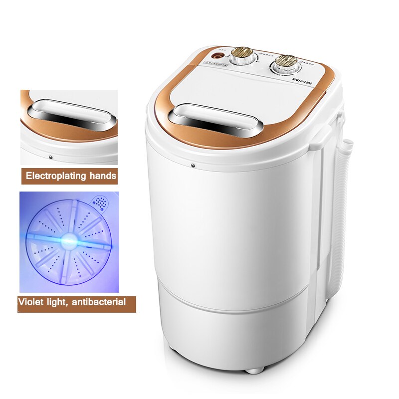 Lavadora eléctrica semiautomática XPB45 integrada, para lavandería y deshidratación, para dormitorio y hogar