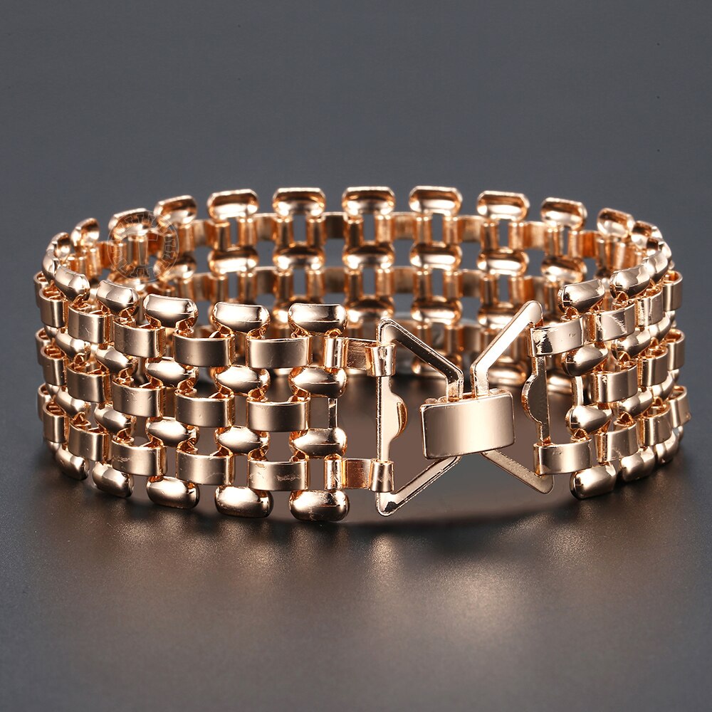 Pulsera Vintage de 22mm para mujer y Chica, reloj con cadena, joyería para y boda, para ella DCB43