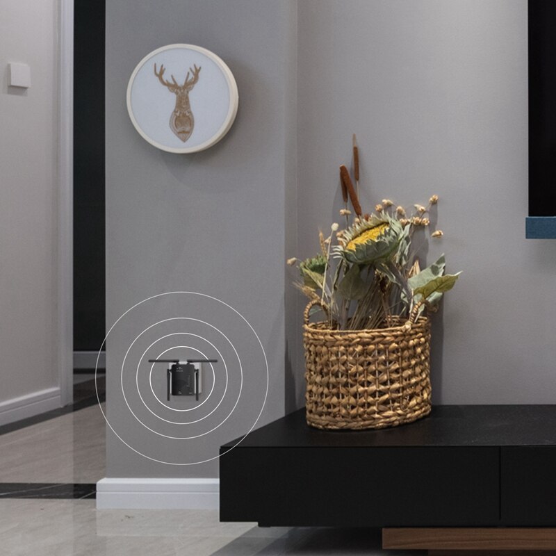 H01 Router 1200M Dual-Band Wifi Mini Enhanced Repeater High-Power Wireless Through-Wall Router for Office Home(US Plug)