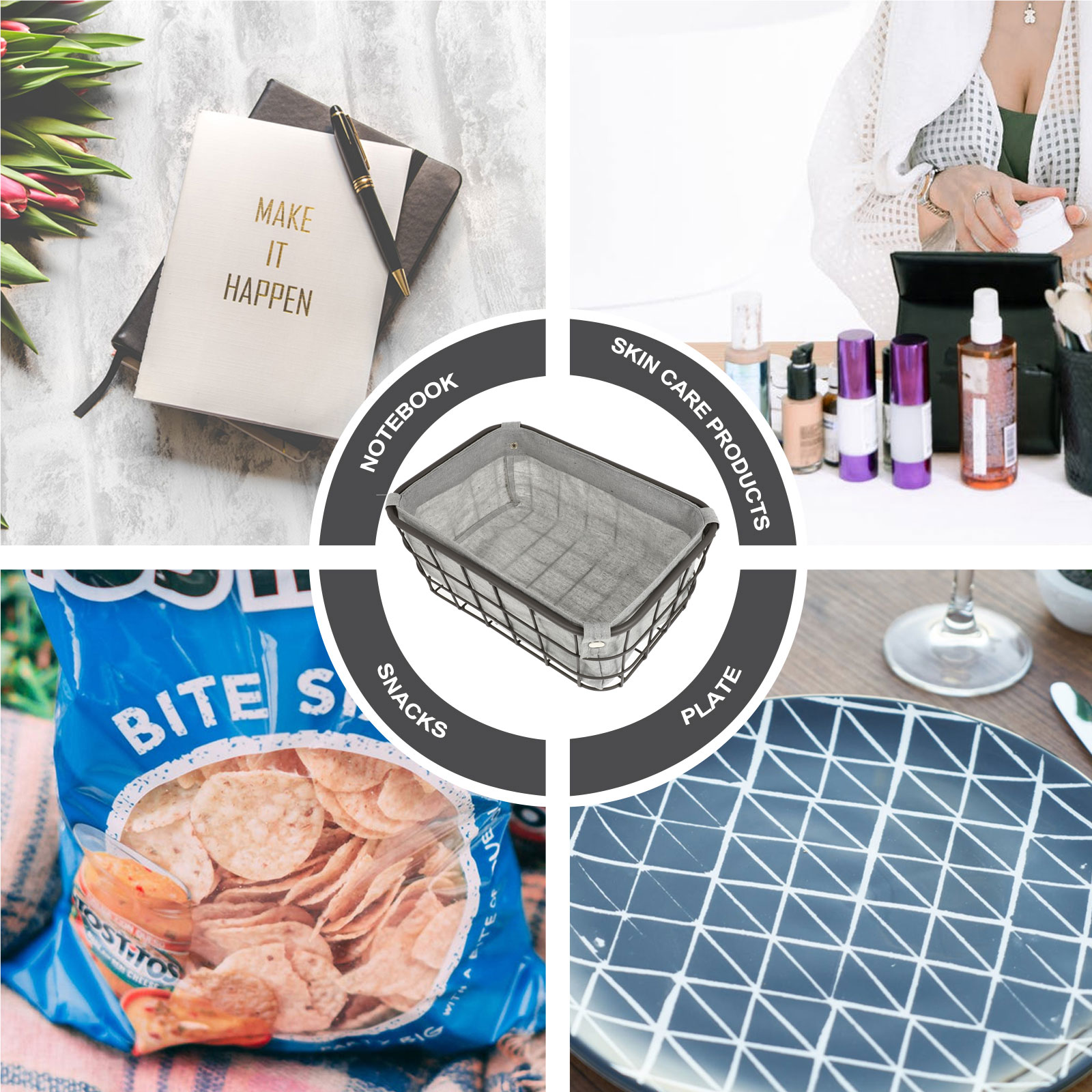 Multifunctionele Opslag Container Huishoudelijke Opslag Mand Organizer Box