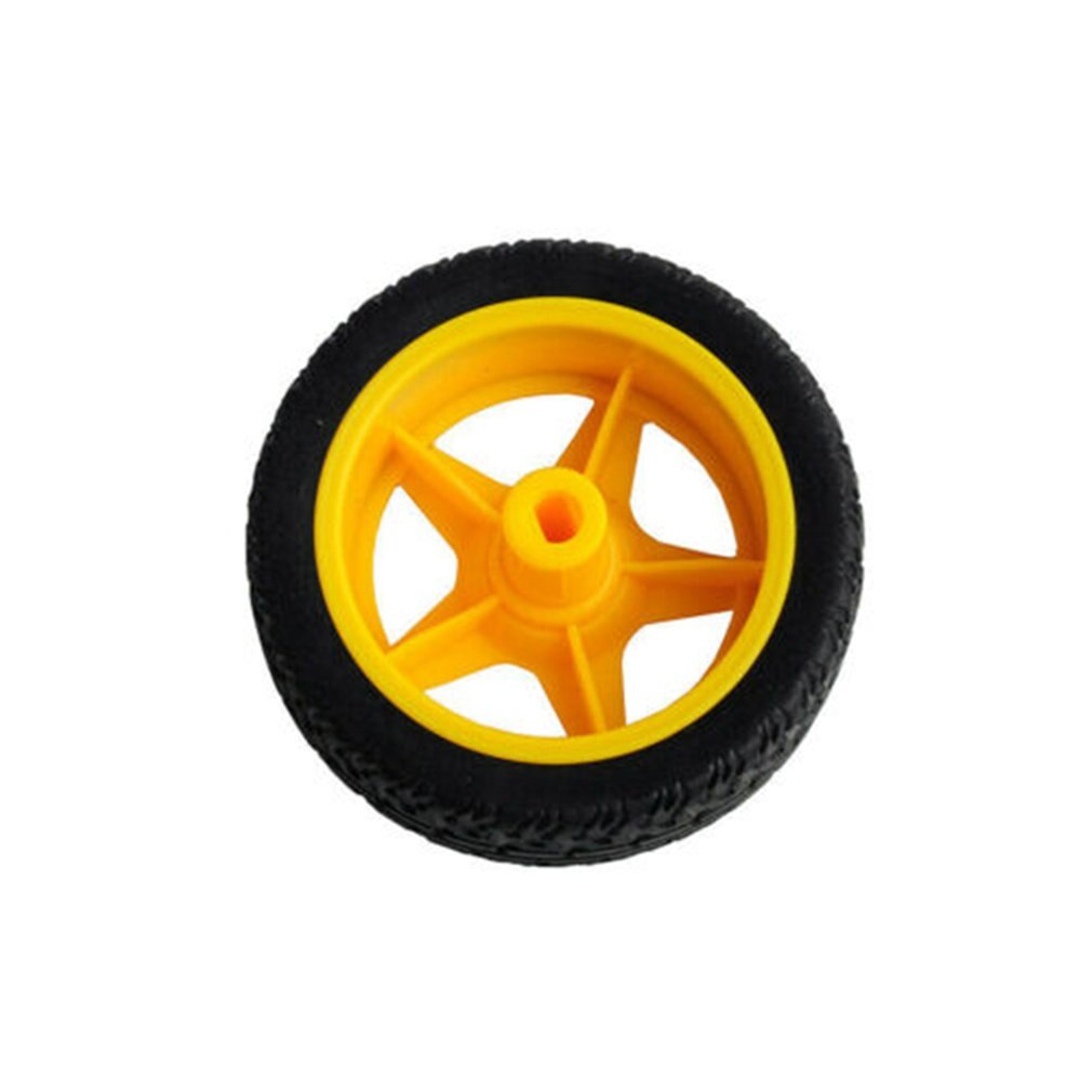 For Arduino TT Motor Tyre Dc 3-6v Transmission Motor Plastic Tire Wheel Transmission Case Smart Car Robot Kit