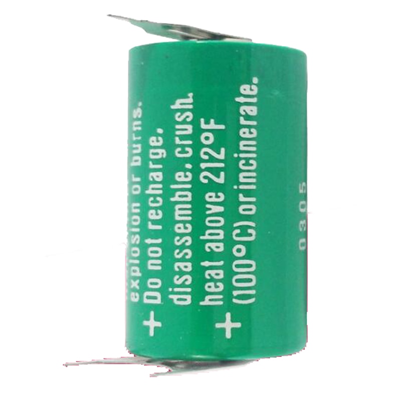 Originele Cr 1/2AA 3V Cr 14250 Plc Industriële Lithium Cnc Batterij Met Lassen Voeten Pins Voor Varta CR1/2AA CR14250 Batterij