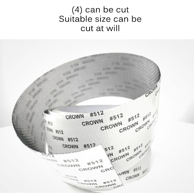 Vindue dør skærm patch reparationssæt sort mesh 5*200cm vindues hul reparation tape