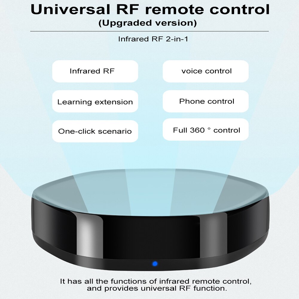 Tuya Universal Smart Home Wifi IR Infrared Remote Controller APP Voice Control for TV Set-top Box Air Conditioner Household