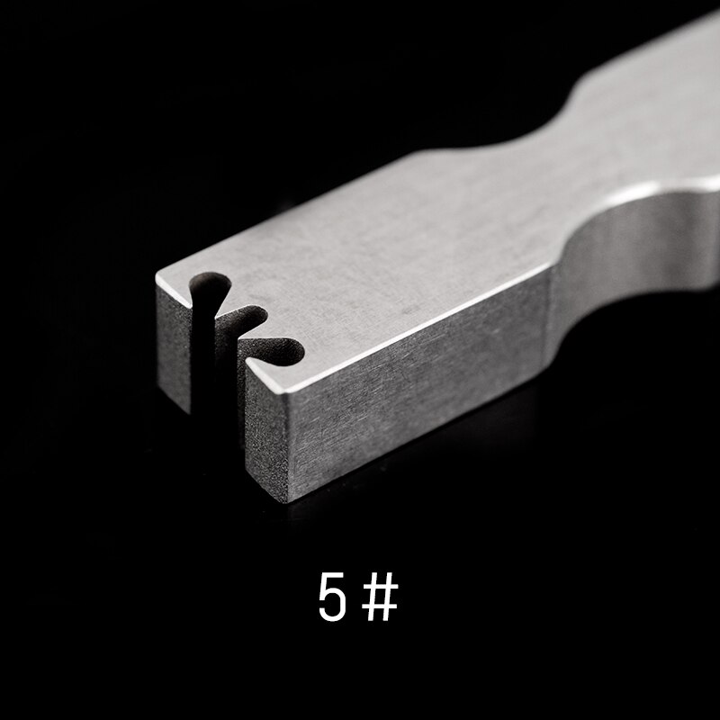 SOZO Zipper Tooth Remover Leather Craft Tool Handmade 1 Set 3# 5# Die Steel Smooth Chip Removal Without Jamming: number 5