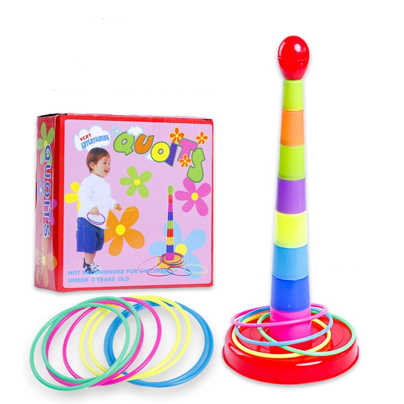 Kreative Jengjue Werfen die Kreis Spielzeug Große Eltern-kind-Werfen Ring kinder Druck Reduktion Spielzeug: Default Title