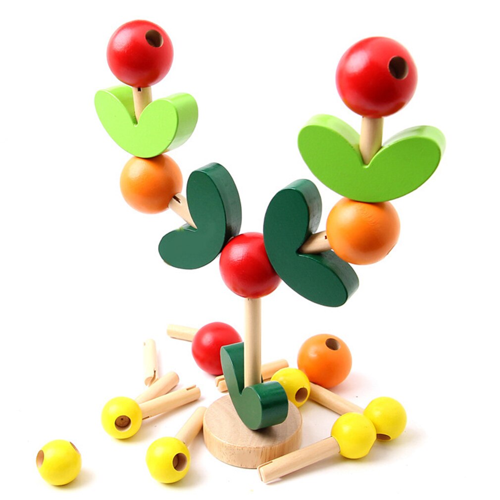 Árbol de manualidades de madera, juguete educativo para desarrollar la sabiduría temprana, ramas