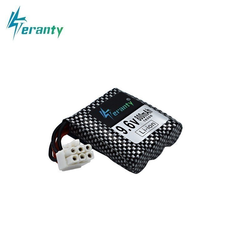 9.6v Li-ion Battery for 9115 9116 S911 S912 RC Car Truck Spare Upgrade 9.6V 800mah 9115 9116 Rechargeable battery for toys Car: White