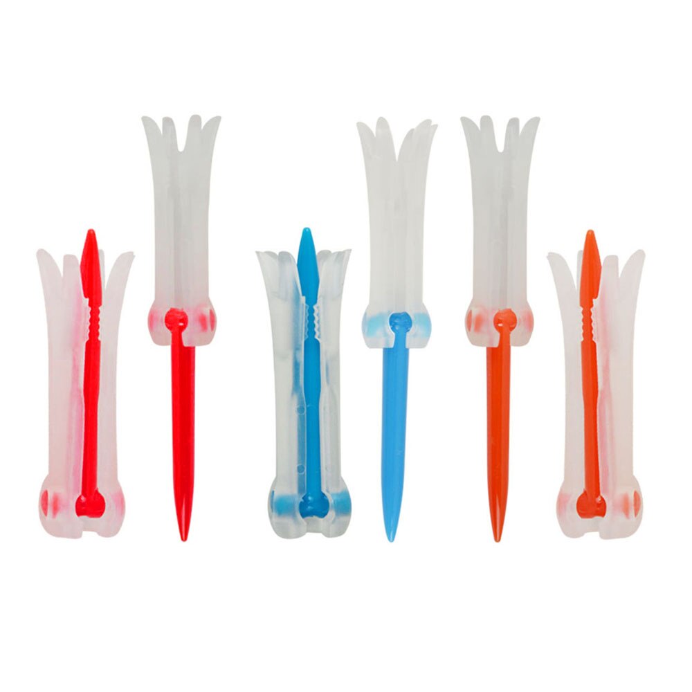 golf tees 3PCS Golf Tees Step up Rubber Golf Horn tee Foldable Evolution Tees Golf Sports Accessories