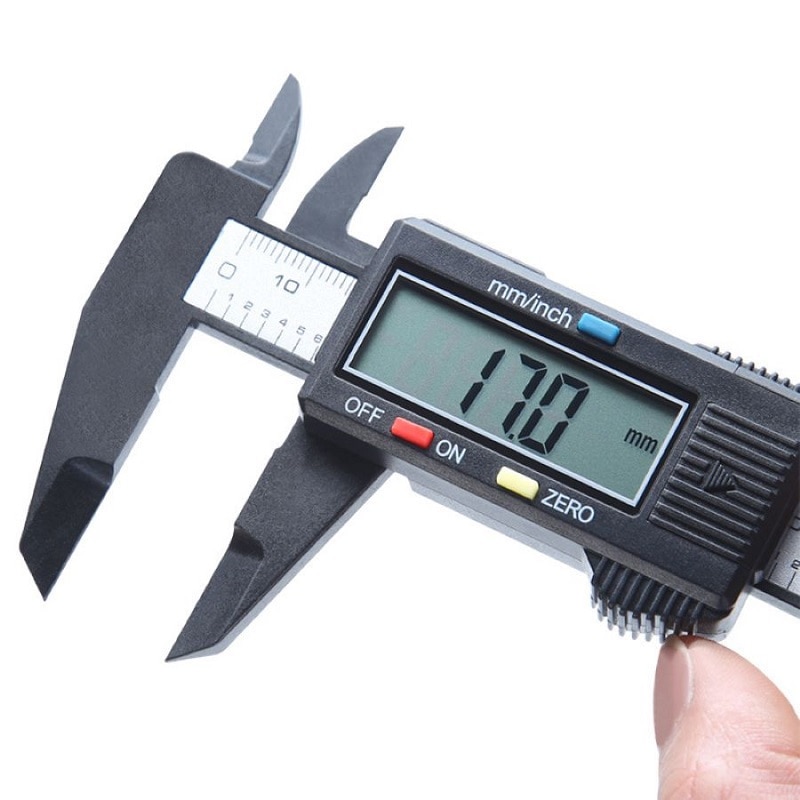 Digital Vernier 0-150mm Numerical Large Screen Plastic Carbon Fiber Precision Scale