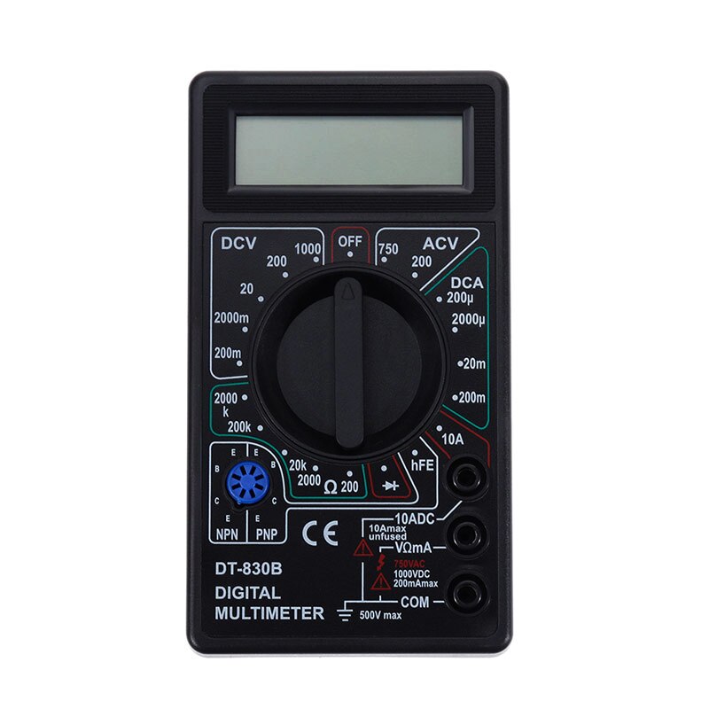 Handheld Digital Multimeter AC/DC LCD Mini Voltmeter Ammeter Ohm Tester High Safety Handheld Meter Capacitance Tester