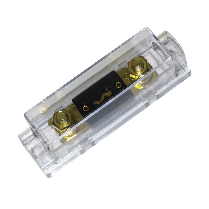 Smeltbare De Voiture Grand Bouchon De Fourche Kreukelzones 80.8X22 Mm Grote Zekeringhouder Bolt Type Zekering Doos Auto geladen Transparant