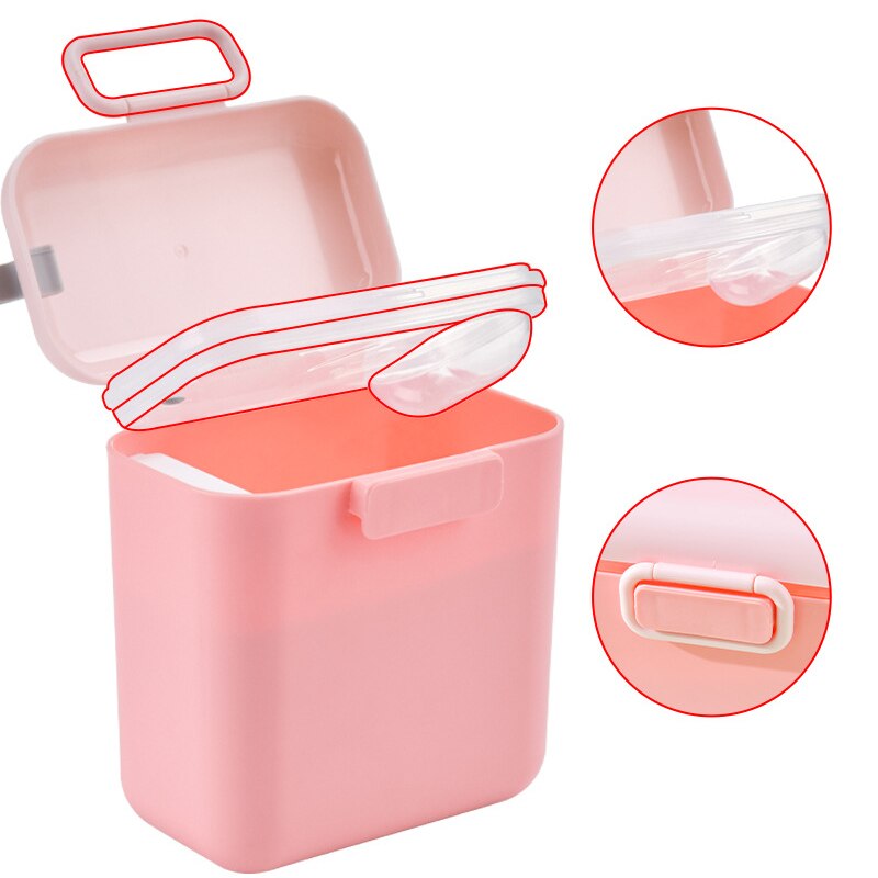 Baby Portable Portable Baby Food Cute Storage Box Basic Cereal Milk Powder Box Toddler Snack Milk Powder Container