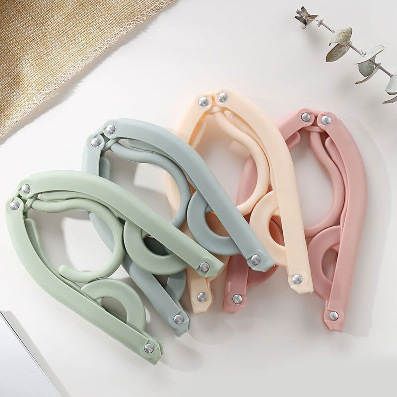 Cintre pliable de voyage multifonction | Support de séchage Portable en plastique, magique, couleur unie, permettant de gagner de l'espace, fournitures de voyage