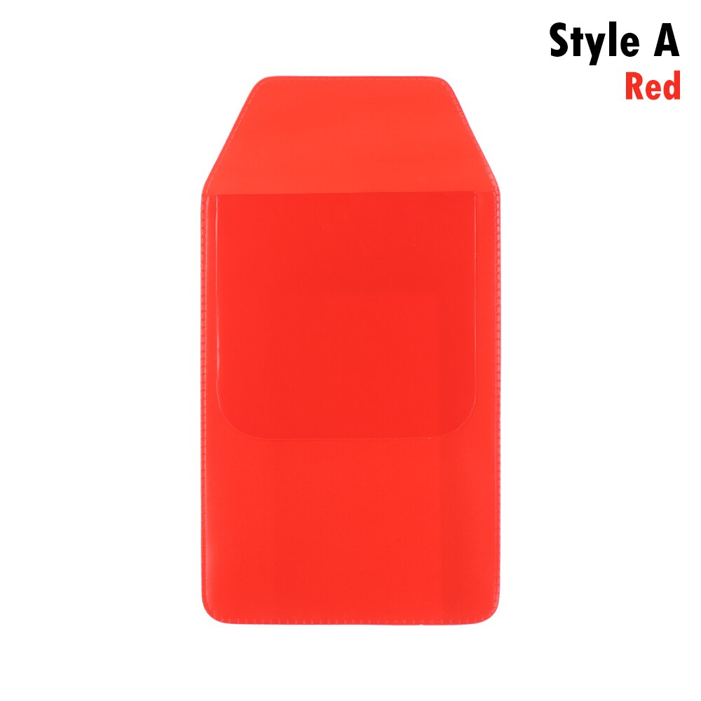 1Pc Kleurrijke Pvc Pocket Protector Lekvrije Pen Pouch Artsen Verpleegkundigen Zak Voor Pen Lekken Kantoor ziekenhuis Levert: Style A-red