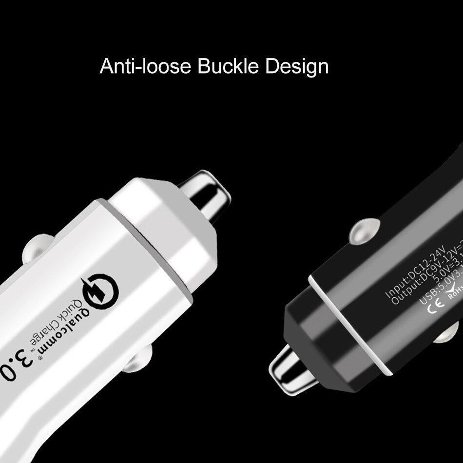 Mini cargador USB Dual para coche, dispositivo de carga rápida QC 3,0 3.1A para Xiaomi Mi9 Mi8 mi 8 9 A2 lite Redmi note 9 8 7 Pro