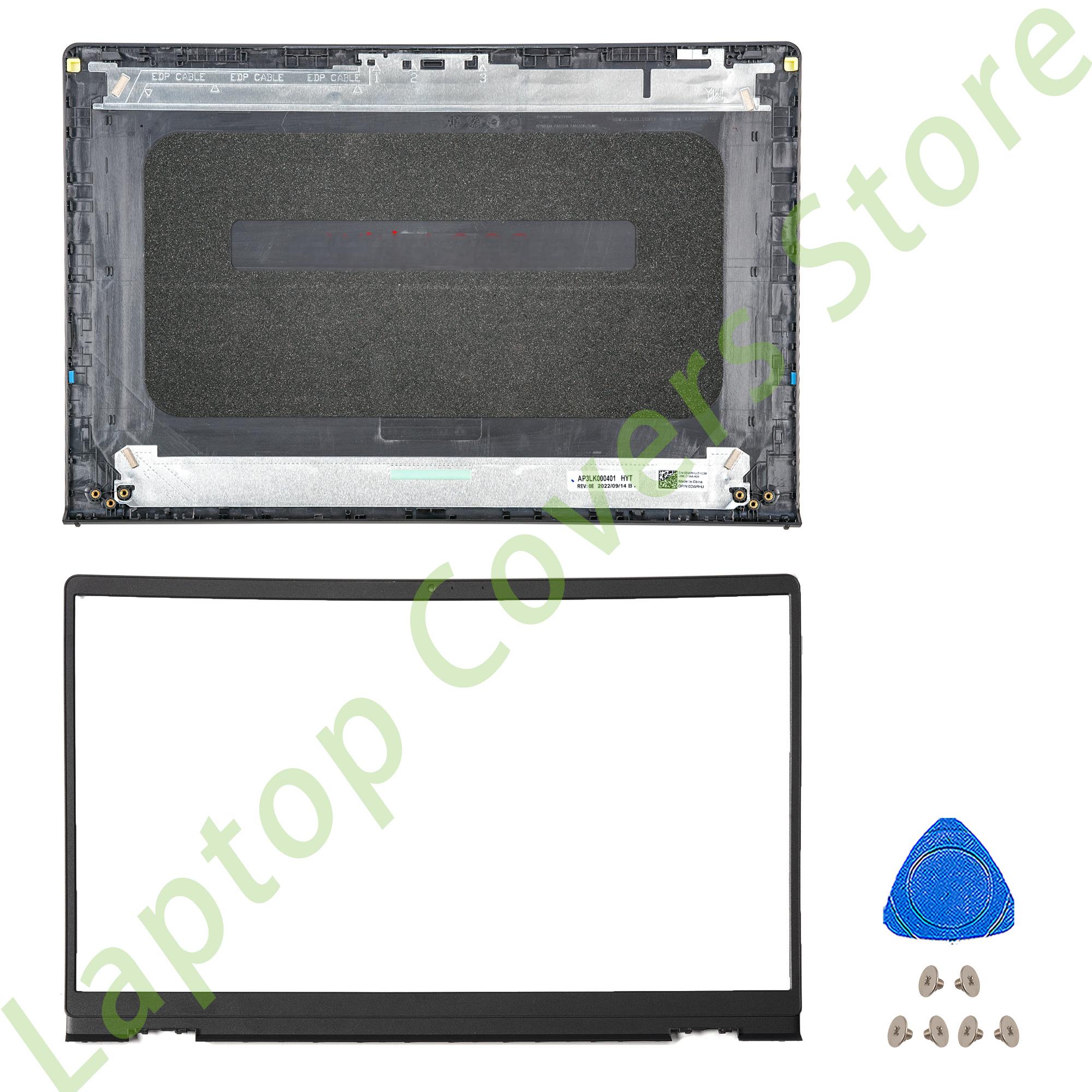 couvercle arrière/lunette/charnières LCD pour Vostro 15 3510 3511 3515 3520 3525 V3510 pièces en plastique repose-paume boîtier inférieur 15.6 pouces: Gris foncé
