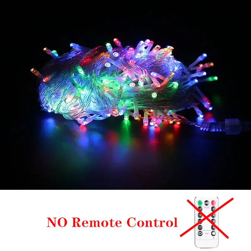 LED String Fairy Lights 1.5M-100M Chain Outdoor Garland Waterproof 220V/Battery/USB for Wedding Party Tree Christmas Decoration: green / X