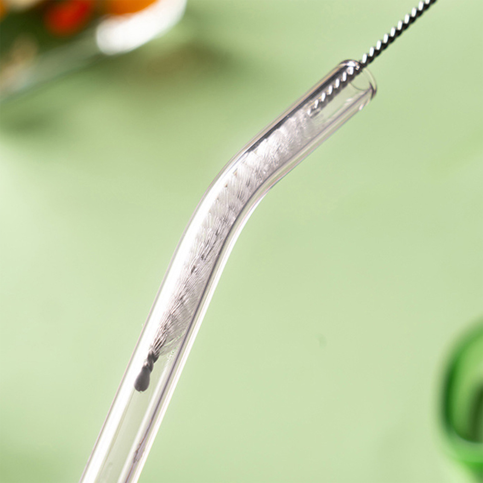 20cm Reusable Glass Straws Heat Resistant Straight Bent Straw Transparent Glass Straws for Party Milkshakes Teas Cocktail Juice