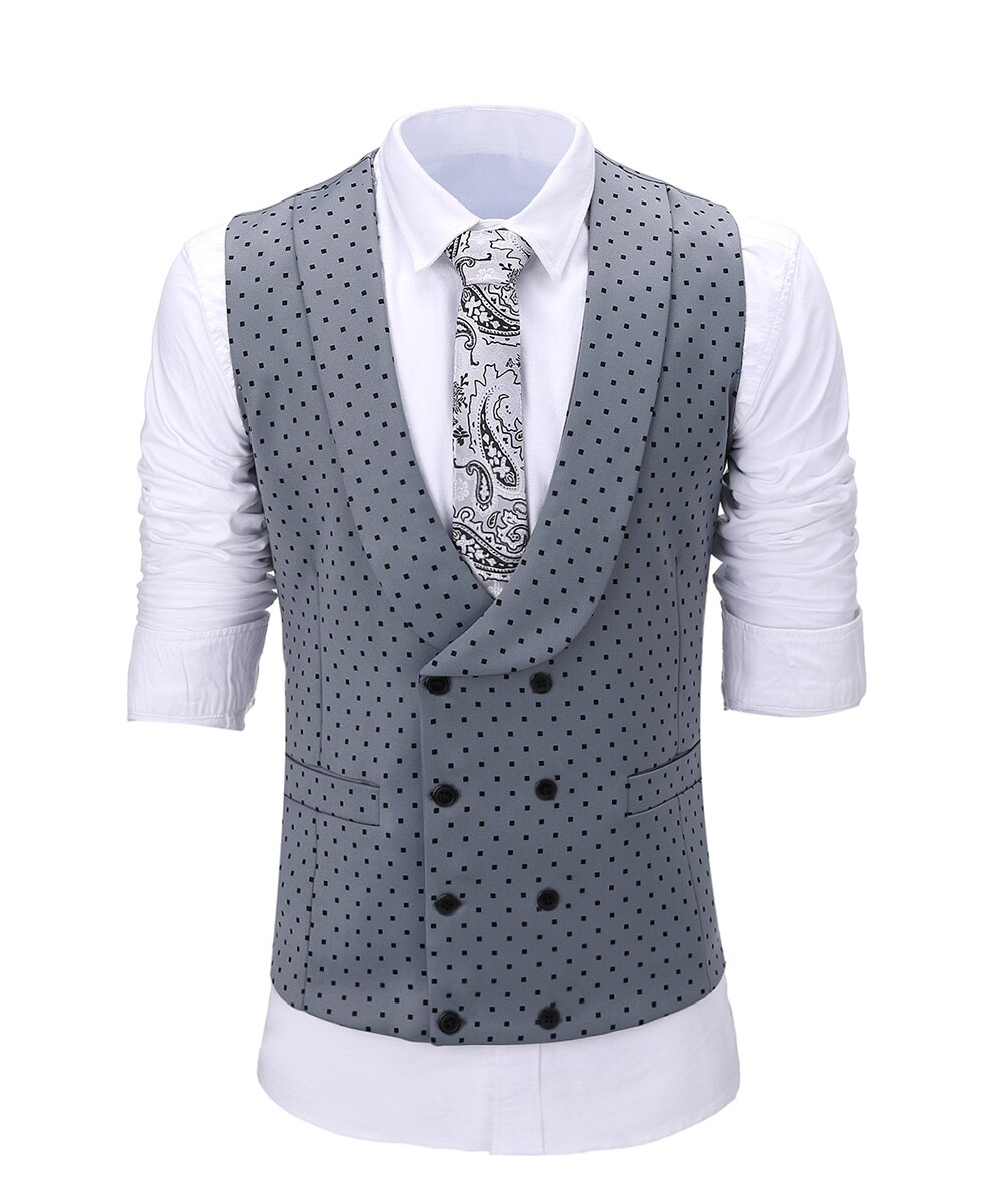 plata ! Traje Formal para hombre, esmoquin de solapa con bolsillos, chaqueta para padrinos de boda, apto para 3 piezas (chaqueta + chaleco + Pantalones): as picture / L